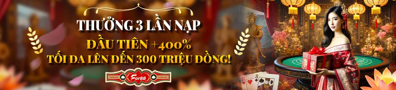 Thưởng 3 lần nạp đầu lên đến 300 triệu đồng