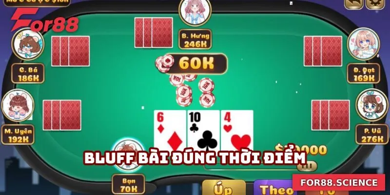 Bluff bài phù hợp sẽ mang lại hiệu quả tối đa