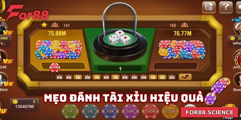 Các mẹo đánh tài xỉu đỉnh cao nên áp dụng