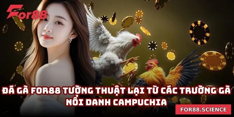 Đá gà For88 tường thuật lại từ các trường gà nổi danh Campuchia